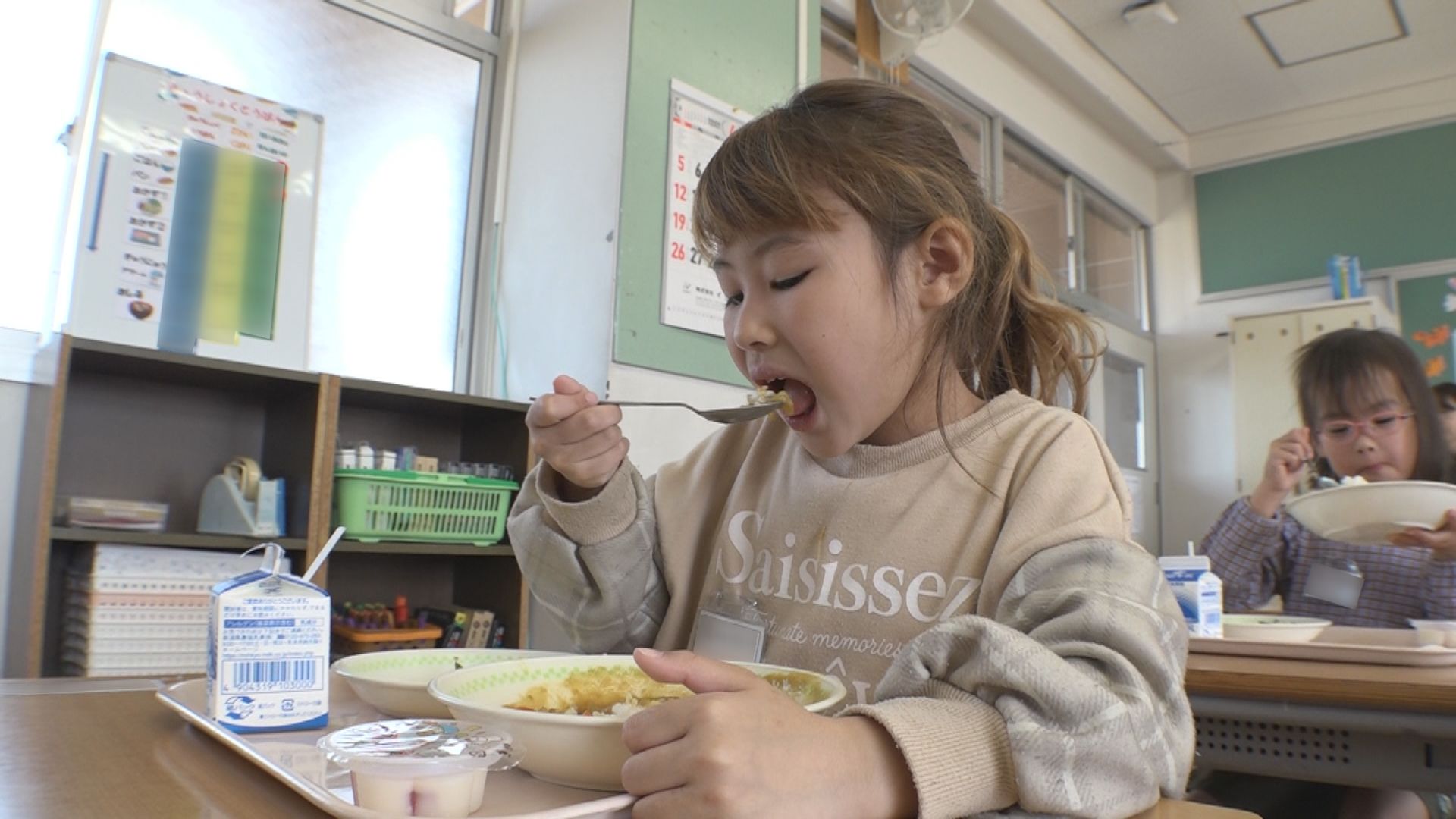 新1年生 初めての給食！板倉小学校