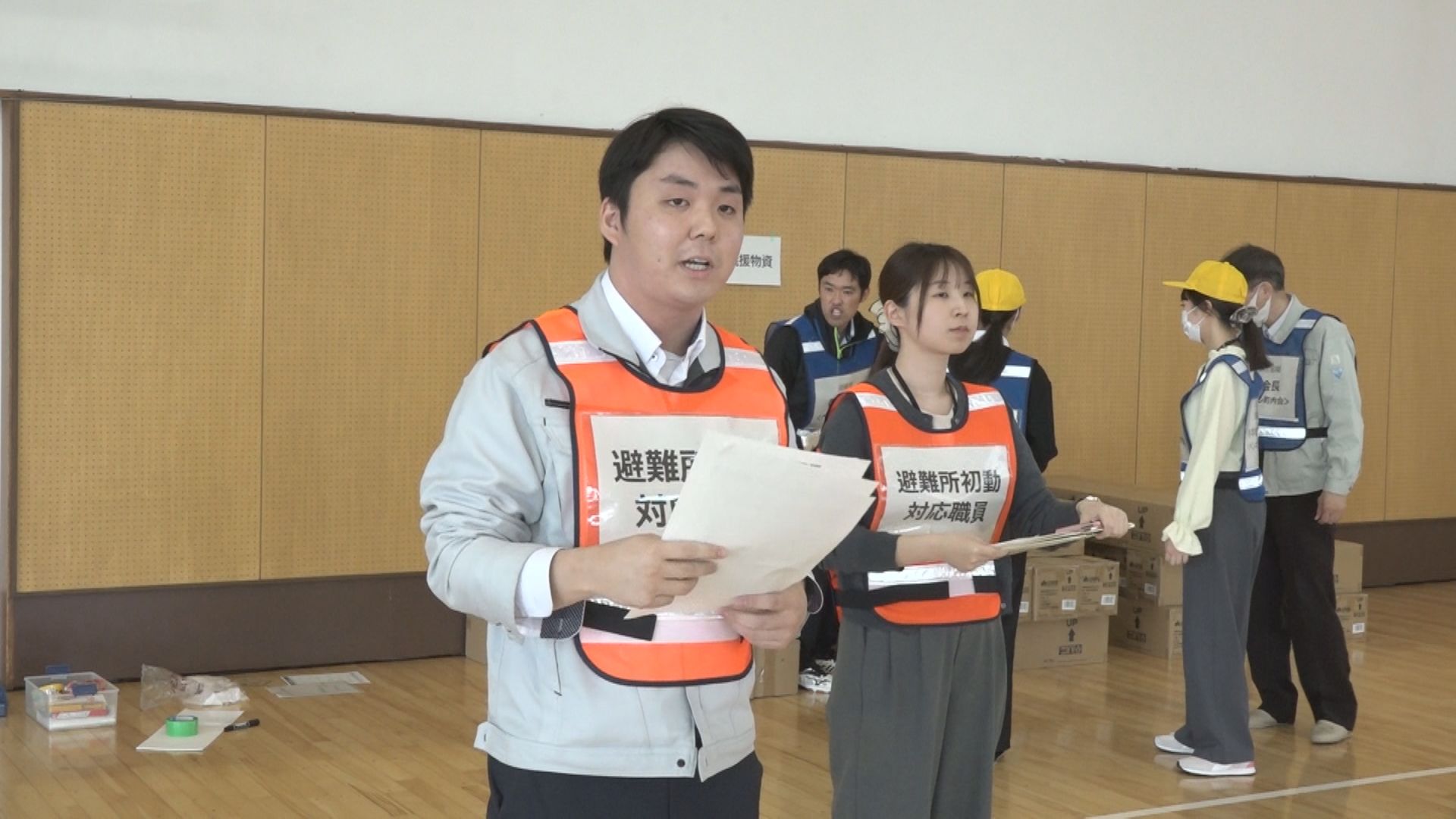 上越市の職員 災害時の避難所開設や初動対応確認