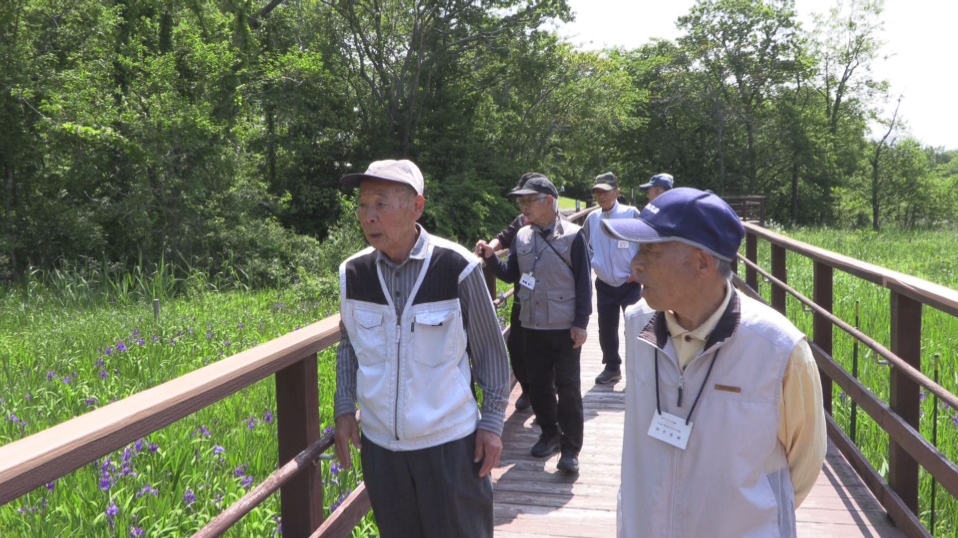 平均年齢82歳の“メンズ会”  大潟水と森公園でウォーキング