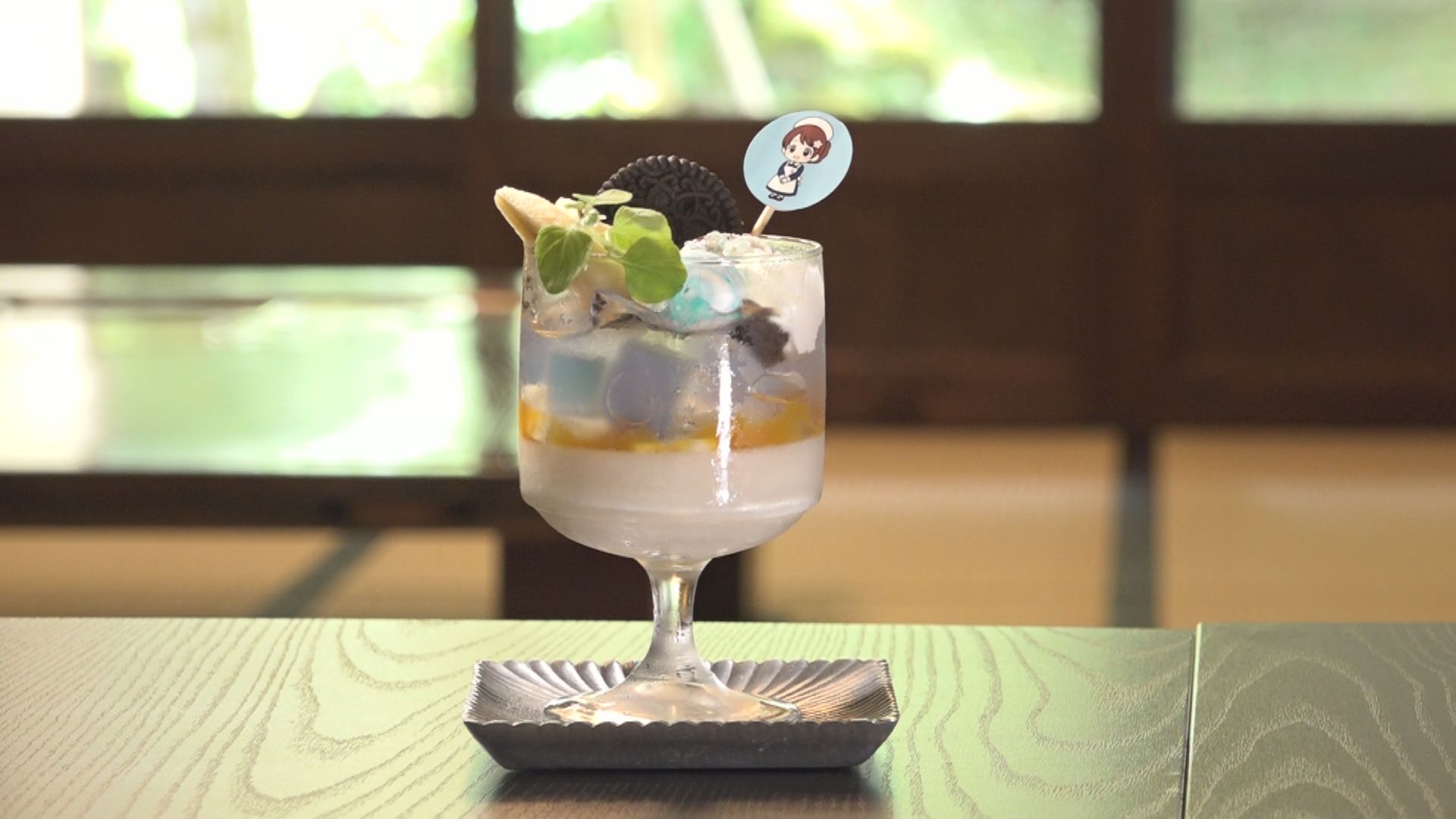 NHK朝ドラ「風、薫る」をイメージした新商品！CAFE HAYASHI「甘酒ジュレの青い風パフェ」
