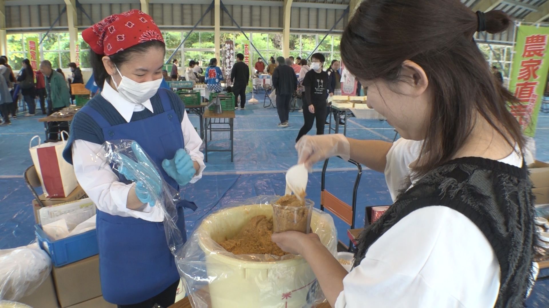 新米や特産品ずらり！三和区で初の「まるごと味覚祭」